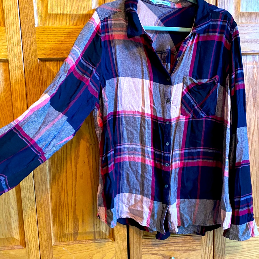 Maurices Flannel Button Up